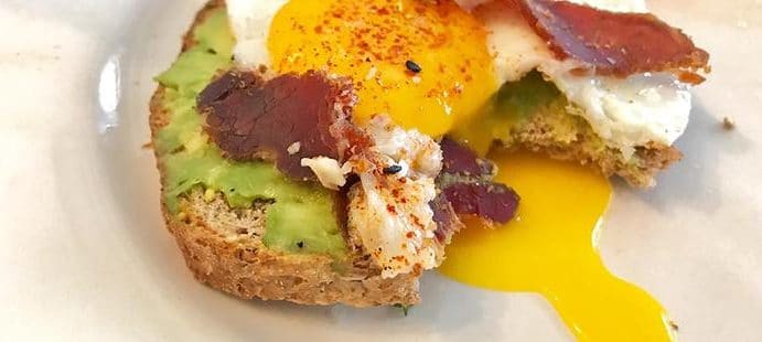 Kalahari Biltong Avocado Toast with Egg