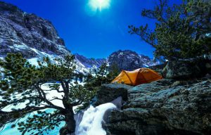 Rocky Mountain National Park in winter camping
